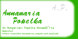 annamaria popelka business card